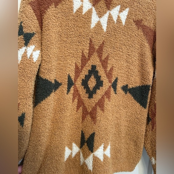 Heyson Aztec Sherpa Sweater Rust size Medium - Picture 2 of 7